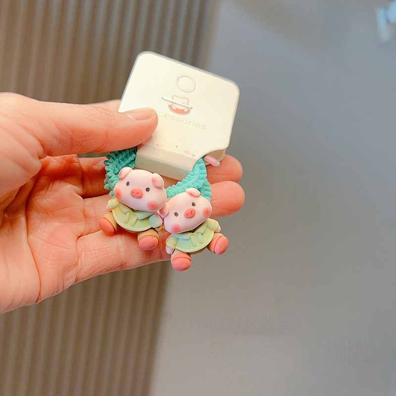 Set 2 Dây Buộc Tóc Cao Su Đính Hạt