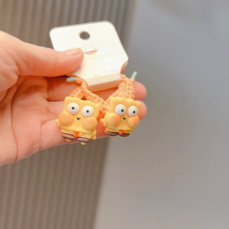 Set 2 Dây Buộc Tóc Cao Su Đính Hạt