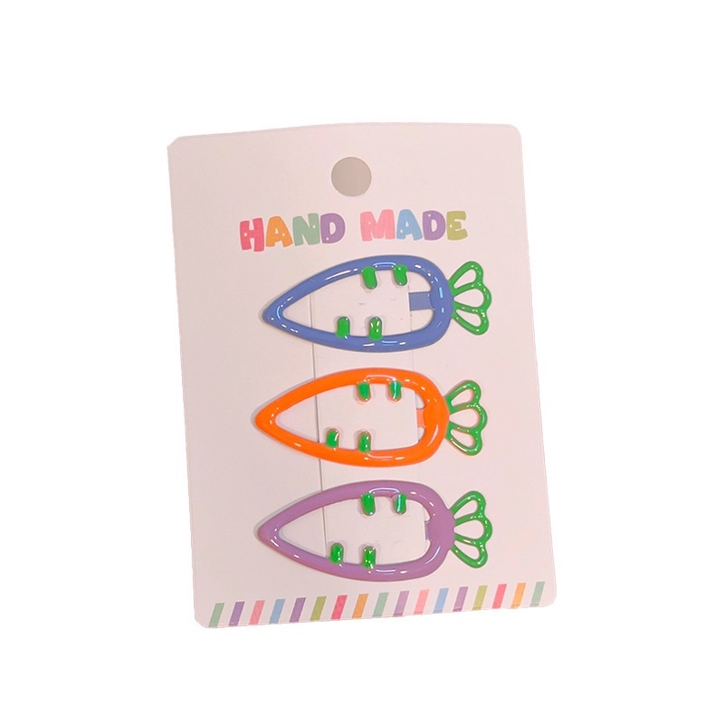 1 Kẹp Tóc Cà Rốt Màu Kẹo Dễ Thương Cho Bé Gái