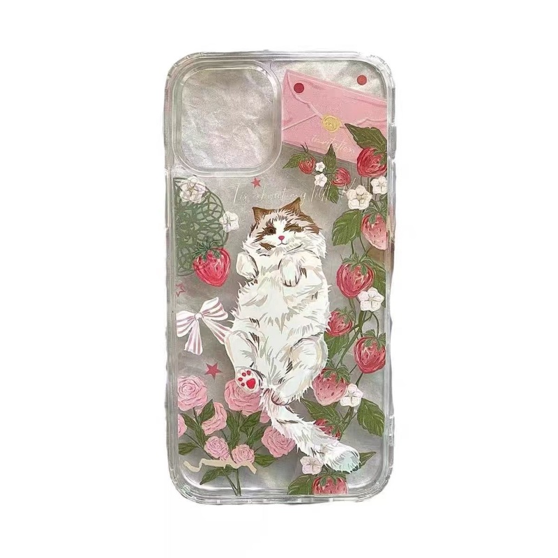 French Cat  Phone Case For Iphone 11 13promax 12pro/Xs/Xr/Xsmax Protective Case