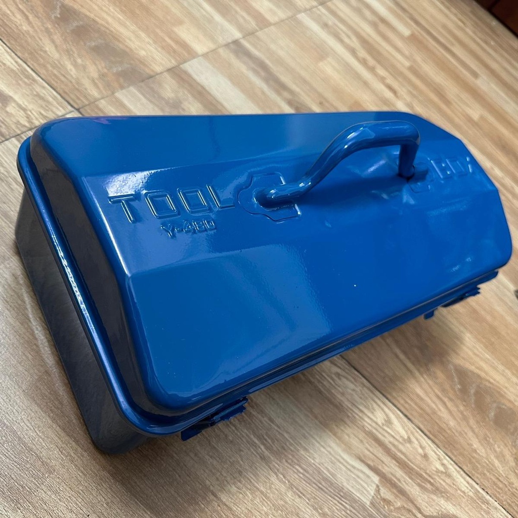 Thùng đựng công cụ đồ nghề sắt xanh 17inch Y-410 42x12x16cm