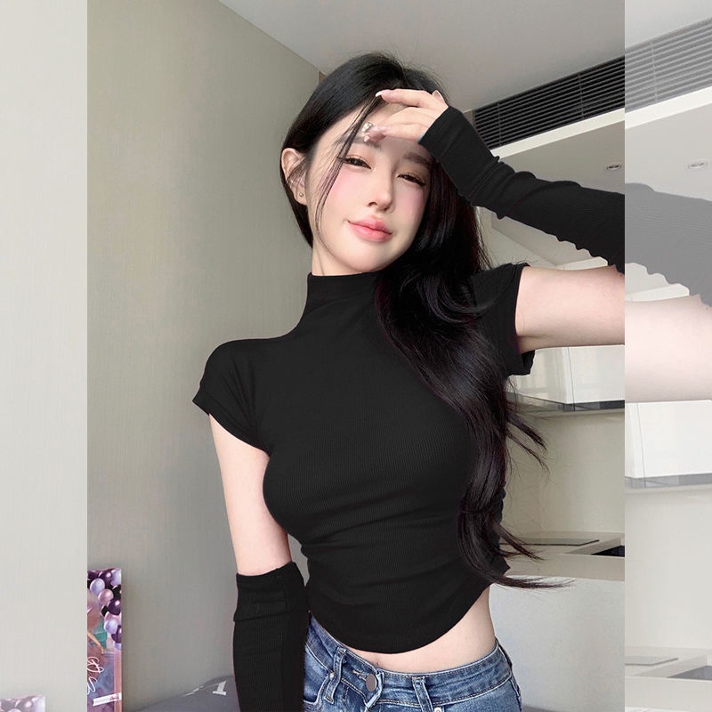 Thời Trang Áo Thun Nữ Dáng Ôm Gợi Cảm