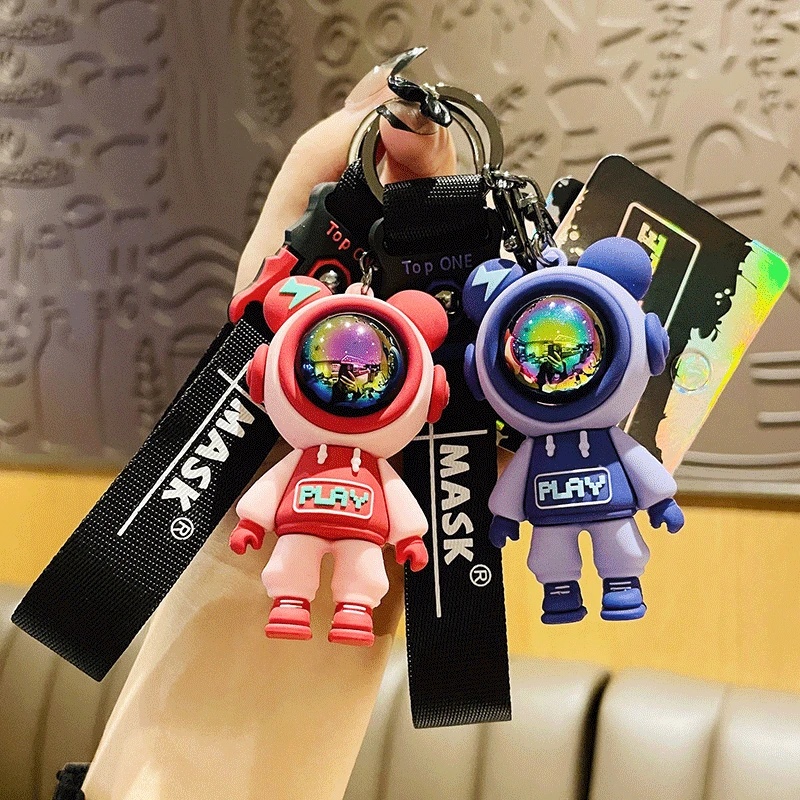 Móc Khóa Hình Gấu / Thỏ / Phi Hành Gia Hoạt Hình Sáng Tạo YD