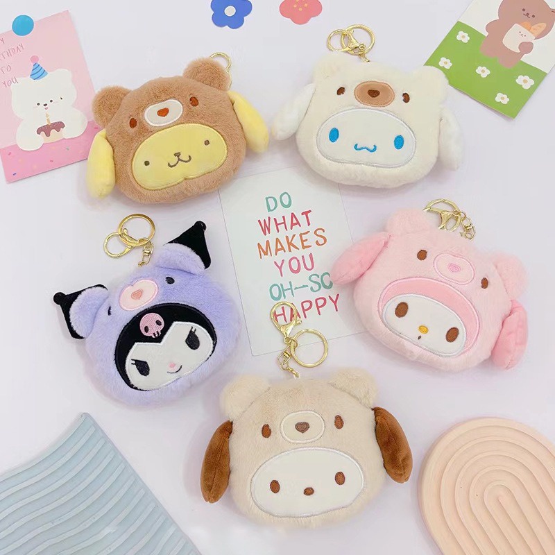 Sanrio Móc Khóa Hình Thỏ Nhồi Bông Xinh Xắn Dễ Thương