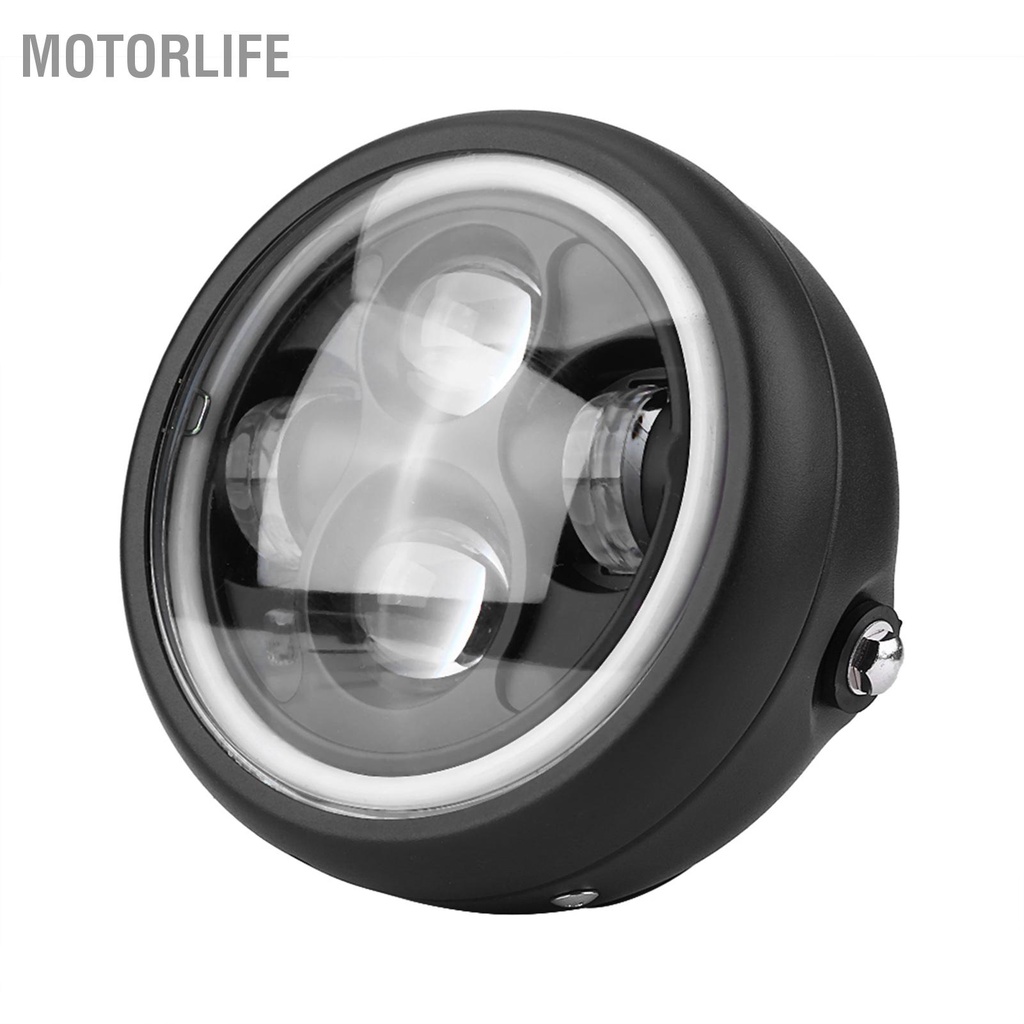 Motorlife Bóng đèn pha LED xe máy 16cm/6 5" cho Sportster Cafe Racer Bobber