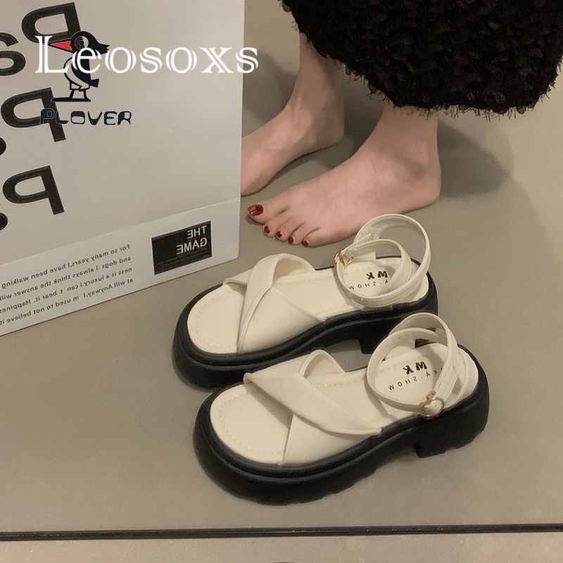 Dép bánh mì LEOSOXS B98G1PI 35Z230831 chống trượt thời trang 2023 dành cho nữ