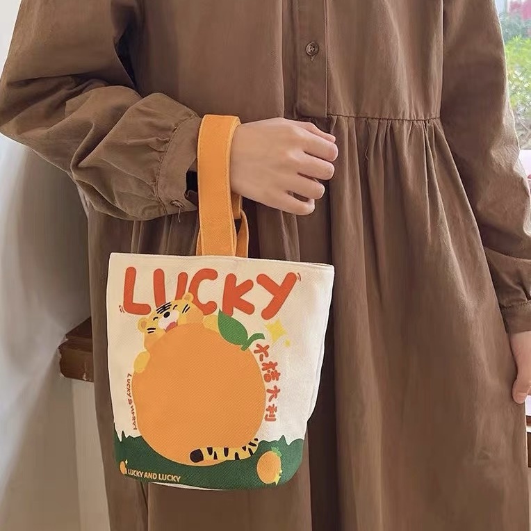 Túi Xách canvas Họa Tiết Tranh Sơn Dầu Thời Trang Cho Nữ