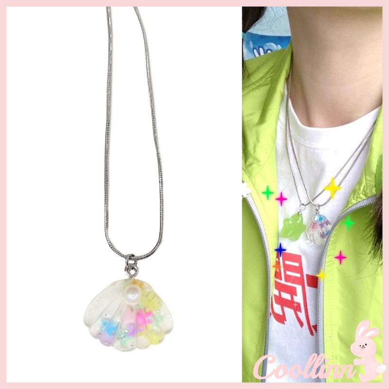 Coo Vòng cổ choker Mặt Vỏ Sò Đơn Giản