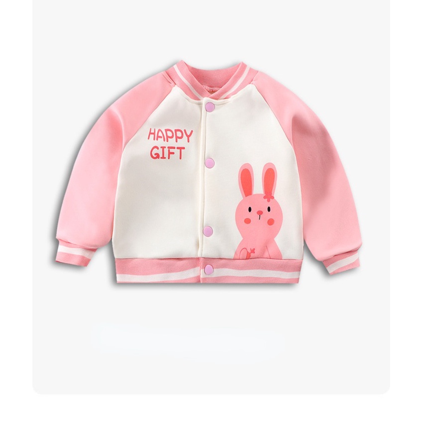 Áo Khoác Bóng Chày In Hình Hoạt Hình Thời Trang Thu Đông Dành Cho Trẻ Em