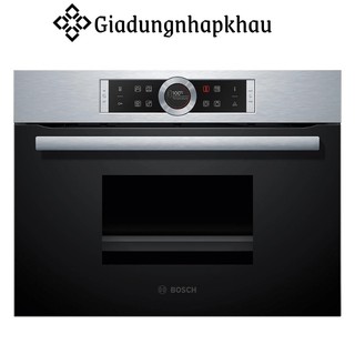 Lò hấp bosch cdg634as0 serie 8, dung tích 38l, nấu băng hơi nước, made in france, bh 12 tháng, giadungnhapkhau19
