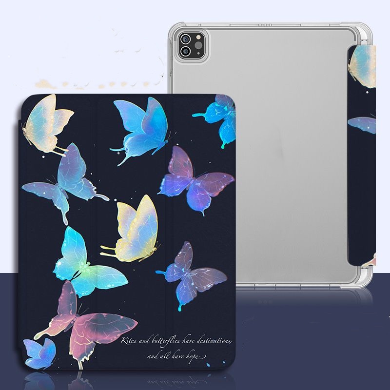 Ốp Máy Tính Bảng tpu Mềm Có Khe Đựng Bút Chì Cho ipad gen10 7 / 8 / 9 air4 air5 pro11 "pro12.9" mini6