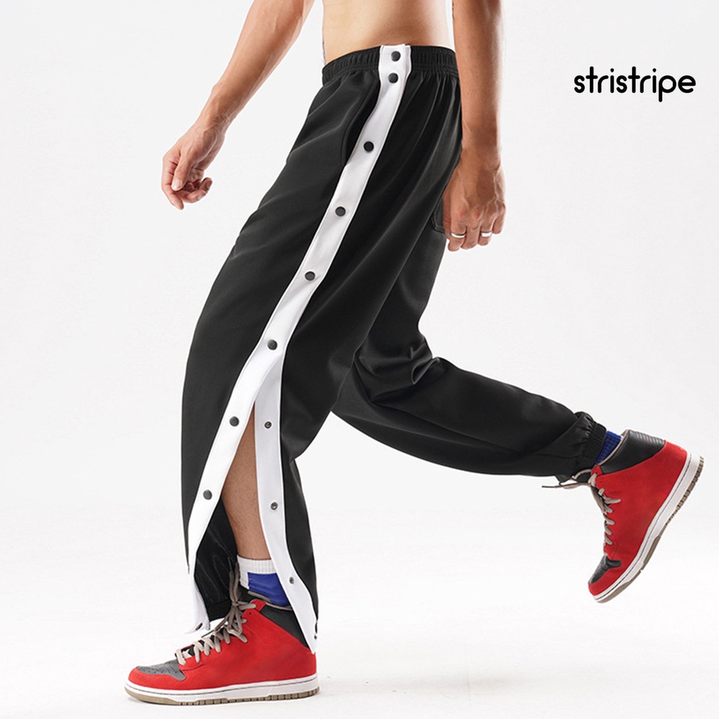 Quần Thể Thao Bóng Rổ Lưng Thun Co Giãn Có Túi Bên Hông Và Nút Bấm Tập Luyện Bóng Rổ Hàng Ngày Cho Nam