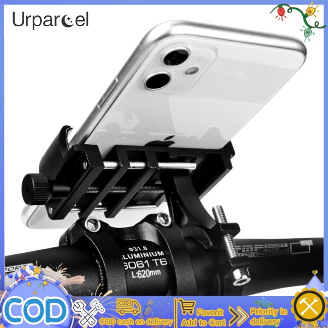 Urparcel Giá Đỡ Điện Thoại Bằng Nhôm Gắn Tay Lái Xe Đạp / Mô Tô