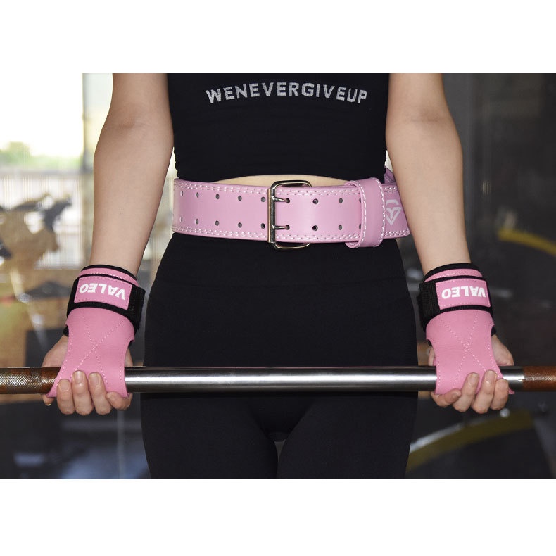 Găng Tay Gym Nữ Trợ Lực VALEO Tập Gym Dây Kéo Lưng Lifting Straps Deadlift Tập Tạ Tập Xà Hàng Chính Hãng