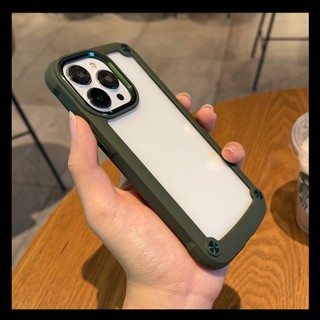 Sang Trọng Ốp Điện Thoại Chống Sốc Màu Xanh Lá / Đỏ Trung Hoa iphone 15 14 13 12 11 pro max 12 13 pro 14 15 plus 11 pro max x xs max xr 78 plus