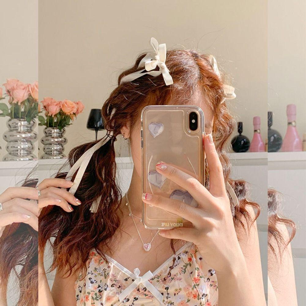 Hejiu Dây Cột Tóc Ruy Băng Dài Thắt Nơ Phong Cách lolita Đáng Yêu Cho Nữ y2k