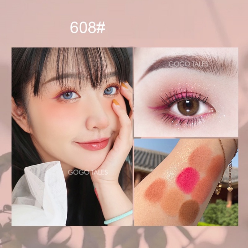 Bảng phấn mắt GoGo Tales 9 ô Bảng màu mắt nội địa trung mịn da chống thấm nước Admiring Velvet GT161 .