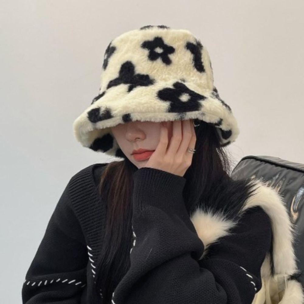 Nón Tai Bèo Phủ Lông Dày Dặn 26edie Thời Trang Cho Nữ