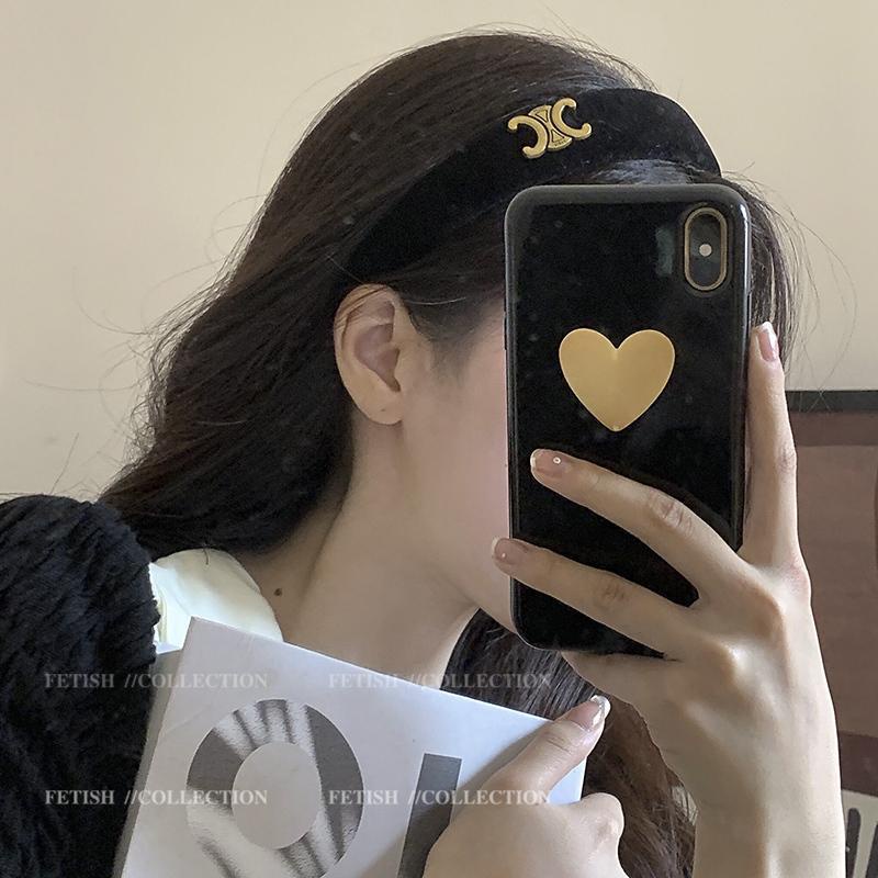 Băng Đô Nhung Đen Phong Cách Hàn Quốc Cho Nữ