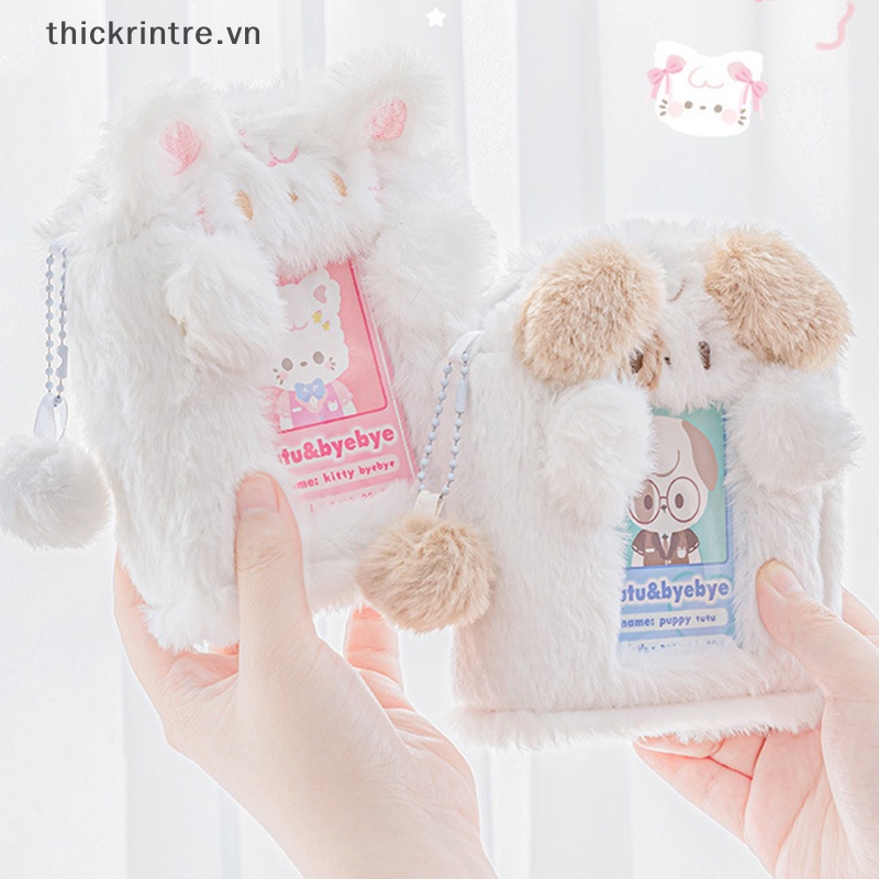 Album Đựng Thẻ id Sưu Tầm Bằng Lông Nhung Phong Cách Hoạt Hình Hàn Quốc vn