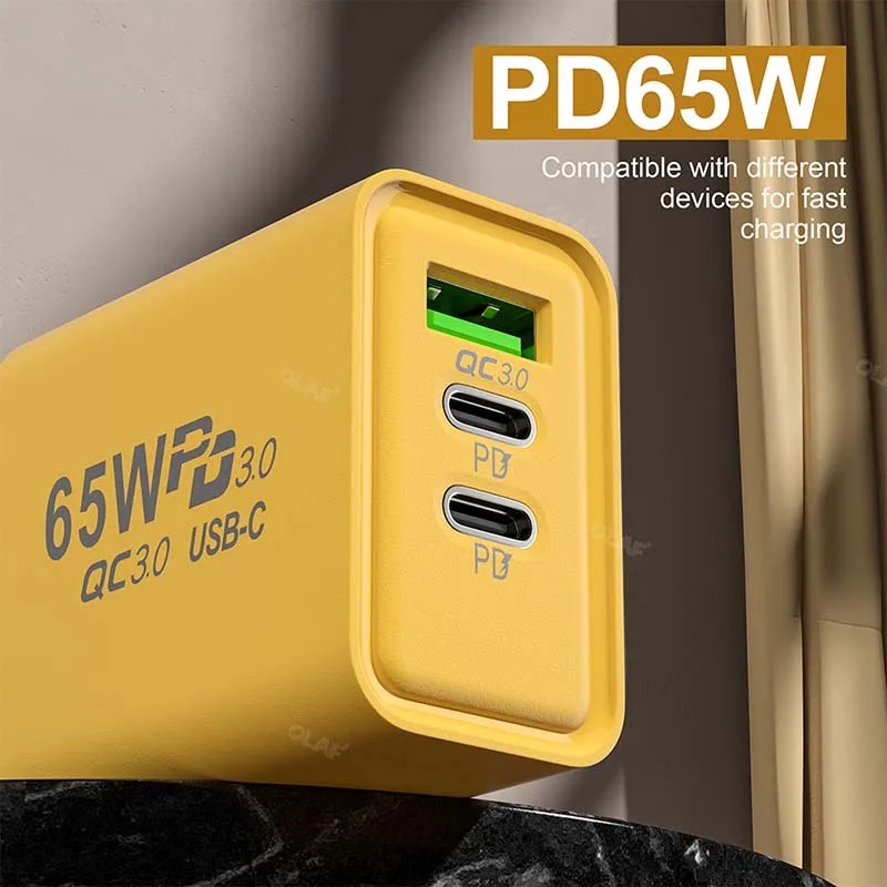 HUAWEI Củ Sạc Nhanh pd65w usb c 3.0 Phích Cắm eu us xiaomi