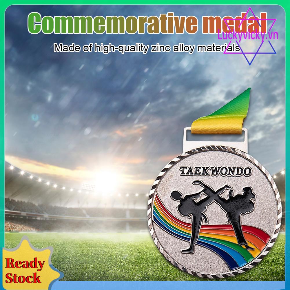 Huy Chương Câu Cá Thể Thao Bằng Đồng Màu Vàng / Bạc Làm Bánh taekwondo medal