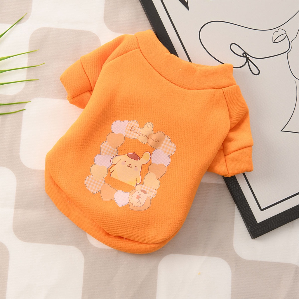 Áo Sweater Thể Thao Giữ Ấm In Hình sanrio Thời Trang Xuân Thu Cho Thú Cưng
