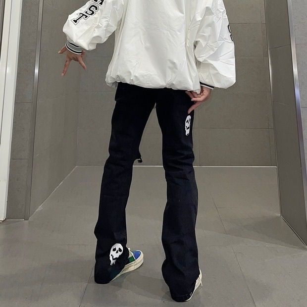 Mới Quần jeans Dài Ống Loe Thời Trang Dành Cho Nữ