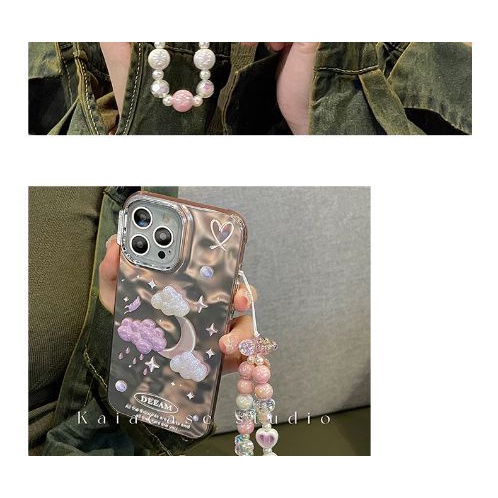 Ốp Điện Thoại Chống Rơi Họa Tiết Đám Mây / Mặt Trăng / Mặt Trăng Ba Chiều Cho apple Iphone 14promax 13 11 14pro 13pro 14