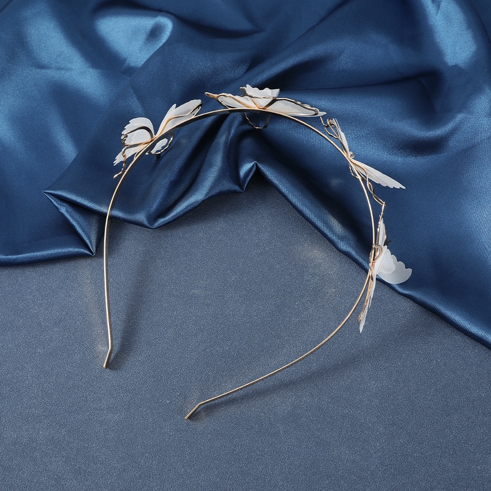 Aijolen Băng Đô Hai Lớp Họa Tiết Bướm Bằng Hợp Kim Thời Trang Dành Cho Nữ