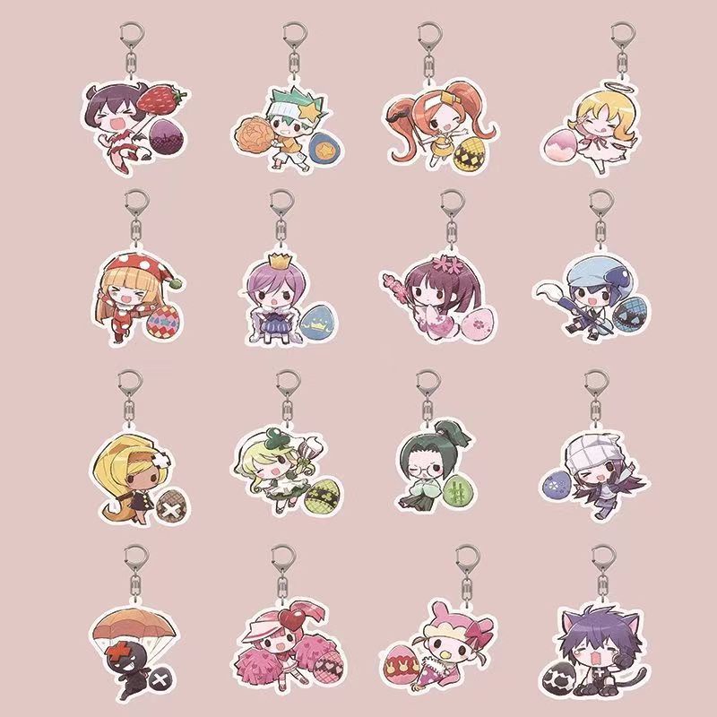 Móc khoá Anime Manga Shugo CharaHinamori Amu Ikuto Yoru Ran Miki Suu Dia Kawaii Acrylic phụ kiện tra