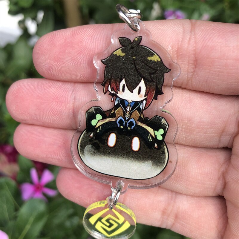 Móc khoá Genshin Impact Abyss Mage Zhongli Morax Tartaglia Anime Manga Nhật Bản Phụ Kiện Trang Trí Túi xách Balo