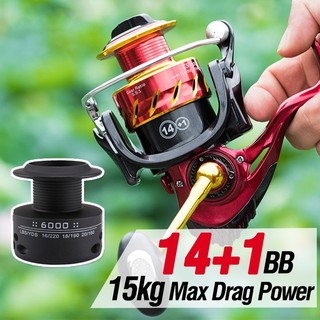 Máy câu cá 14 + 1 bb 15kg chất lượng cao