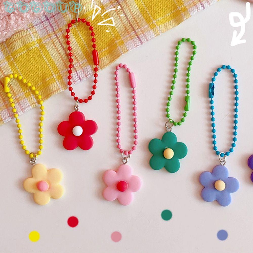 Gogoup Móc Khóa Hình Hoa / Trái Tim Bằng Nhựa Nhiều Màu Sắc