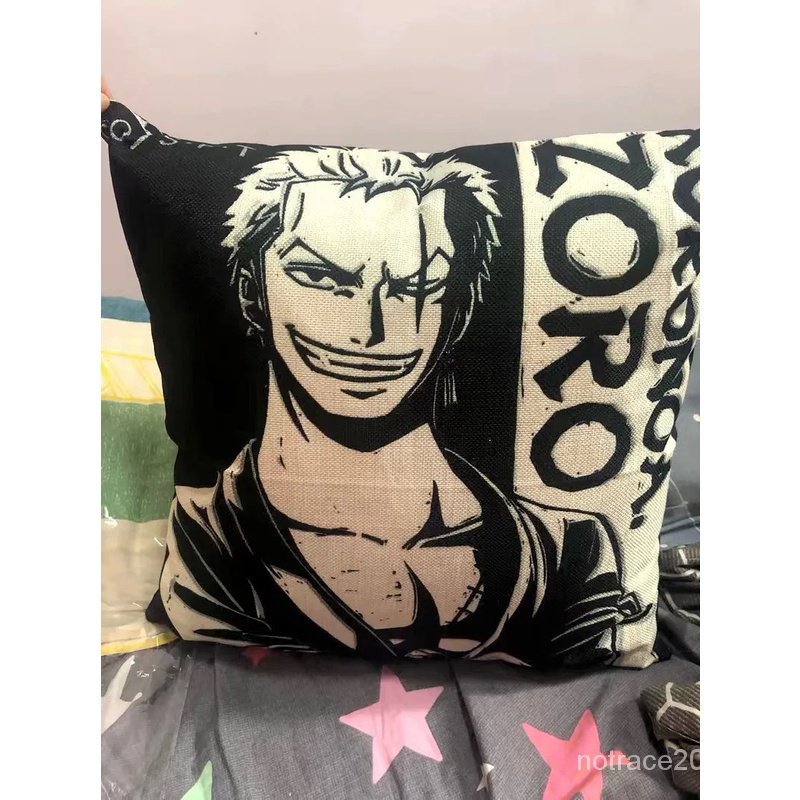 ★One Piece★Gối Đệm Hai Chiều Hình Nhân Vật anime luffy & Râu Trắng zoro merchandise co-Brand anime