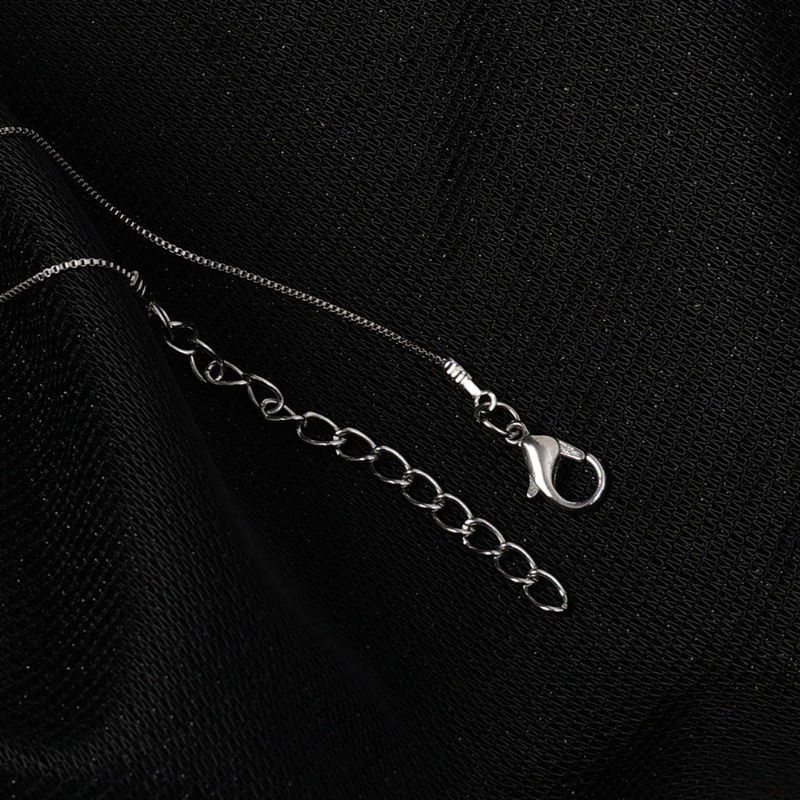 Vòng cổ choker Bằng Thép Không Gỉ Mặt Hình Hạt Đậu Xanh Thời Trang Cho Nam Và Nữ