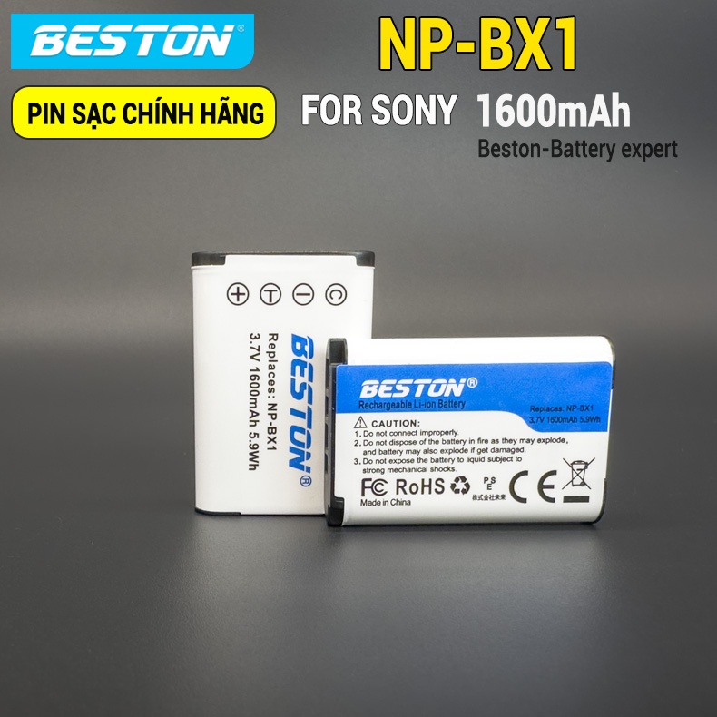 Pin máy ảnh Sony NP-BX1 Beston dùng cho máy ảnh của Sony DSC-RX1 DSC-WX300; DSC-WX350; DSC-WX500 FDR-X1000 HDR-AS10