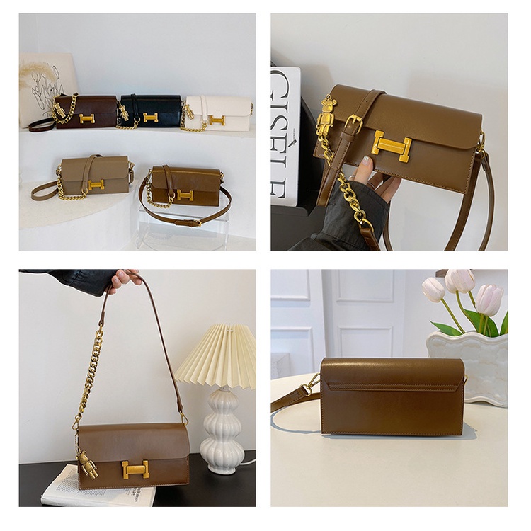 Ielgy Túi Xách Nữ Đeo Vai Kiểu Dáng Đơn Giản Theo Phong Cách retro