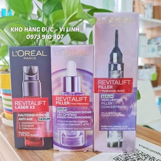 Kem dưỡng và serum căng mịn và tươi trẻ da loreal revitalift filler