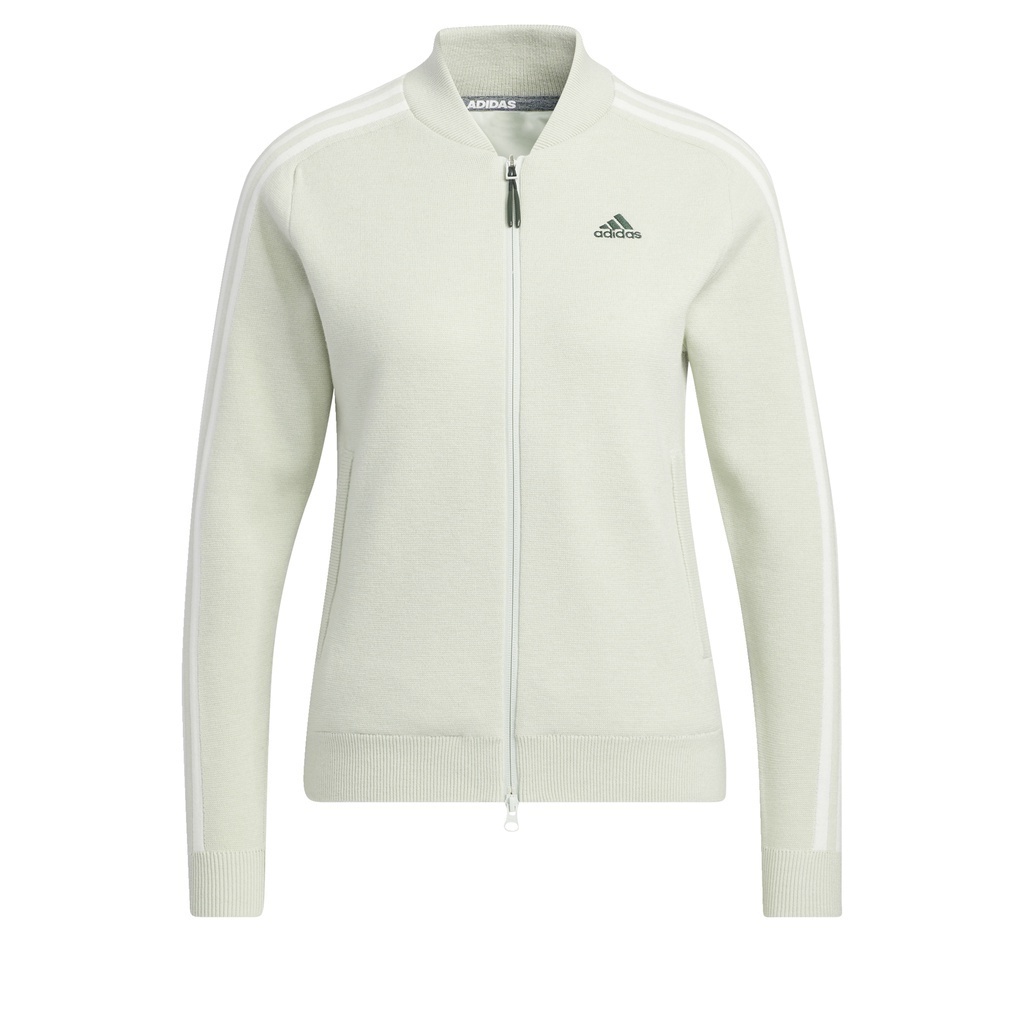 adidas Đánh gôn Áo Len Dài Tay 3 Sọc WIND.RDY Nữ màu xanh lá HG8248