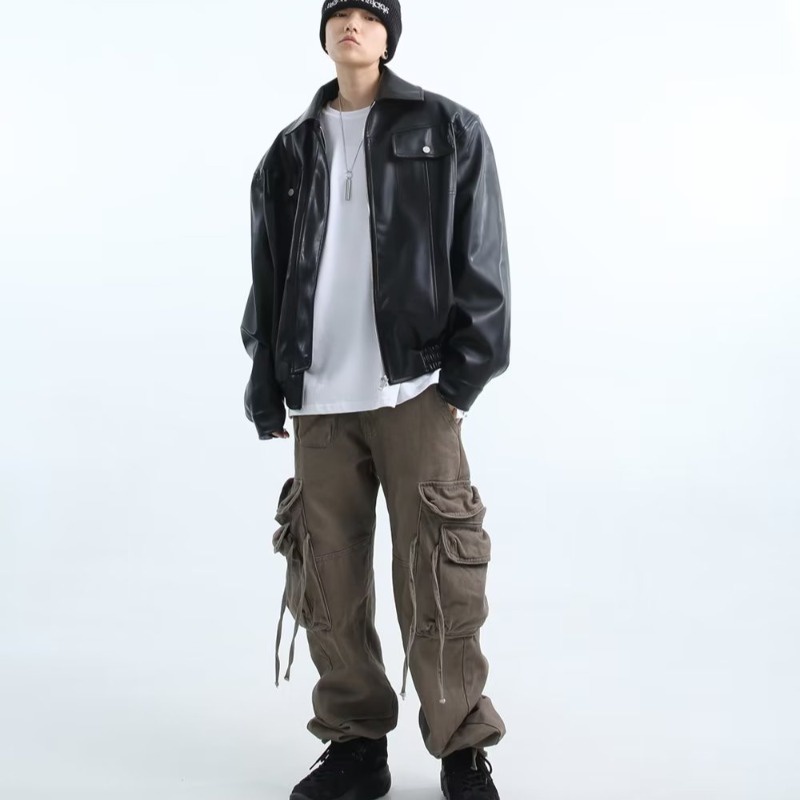 Áo Khoác Nam Dáng Rộng Phong Cách Đường Phố Mỹ Cá Tính