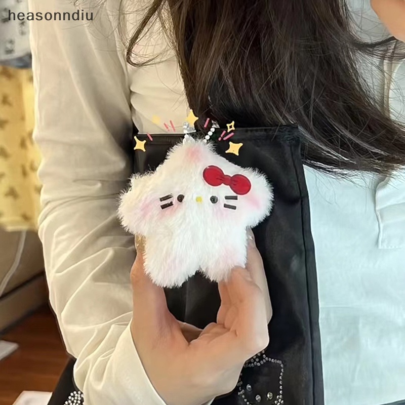 Masonndiu Móc Chìa Khóa Hình Mèo hello kitty Nhồi Bông Dễ Thương diy