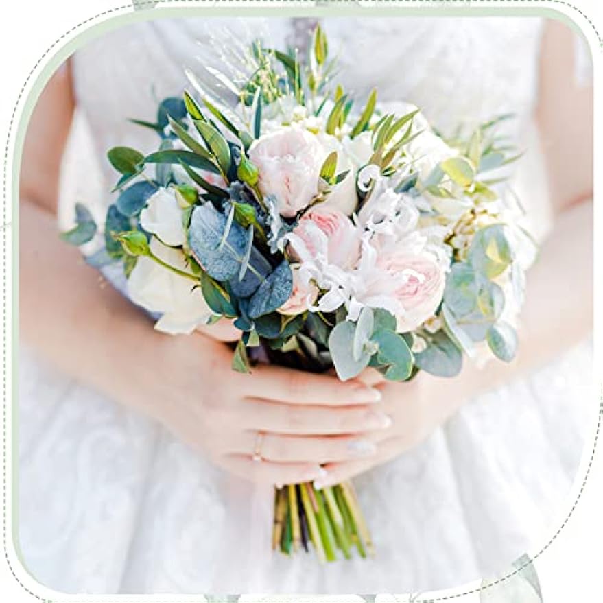 Set 15 Cành Lá Cây Bạch Đàn Nhân Tạo Trang Trí Bình Hoa