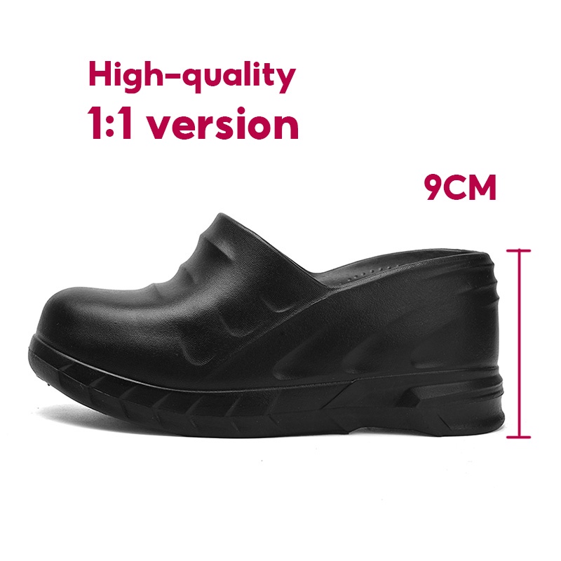 Mới Giày Cao Su sandal 9cm Chống Thấm Nước Size 36-41