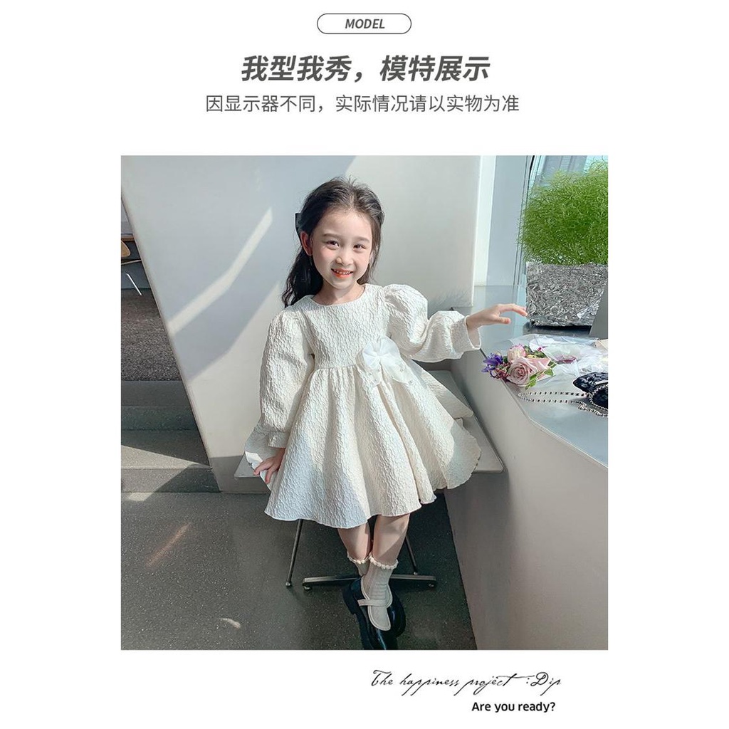 Gmn Đầm Công Chúa Tay Phồng Dài Phong Cách Hàn Quốc Cao Cấp Thời Trang Mùa Thu Dành Cho Bé Gái