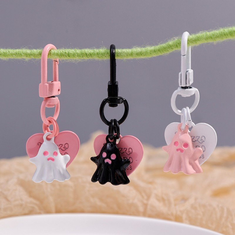 Móc Khóa Trang Trí Điện Thoại Hình Ma / Cô Gái mini Ngọt Ngào Đáng Yêu / Phụ Kiện Túi Xách