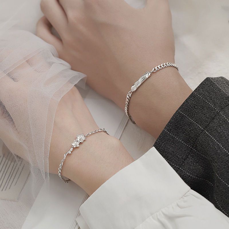 Vòng Tay Mạ Bạc 925 Thời Trang Dành Cho Cặp Đôi