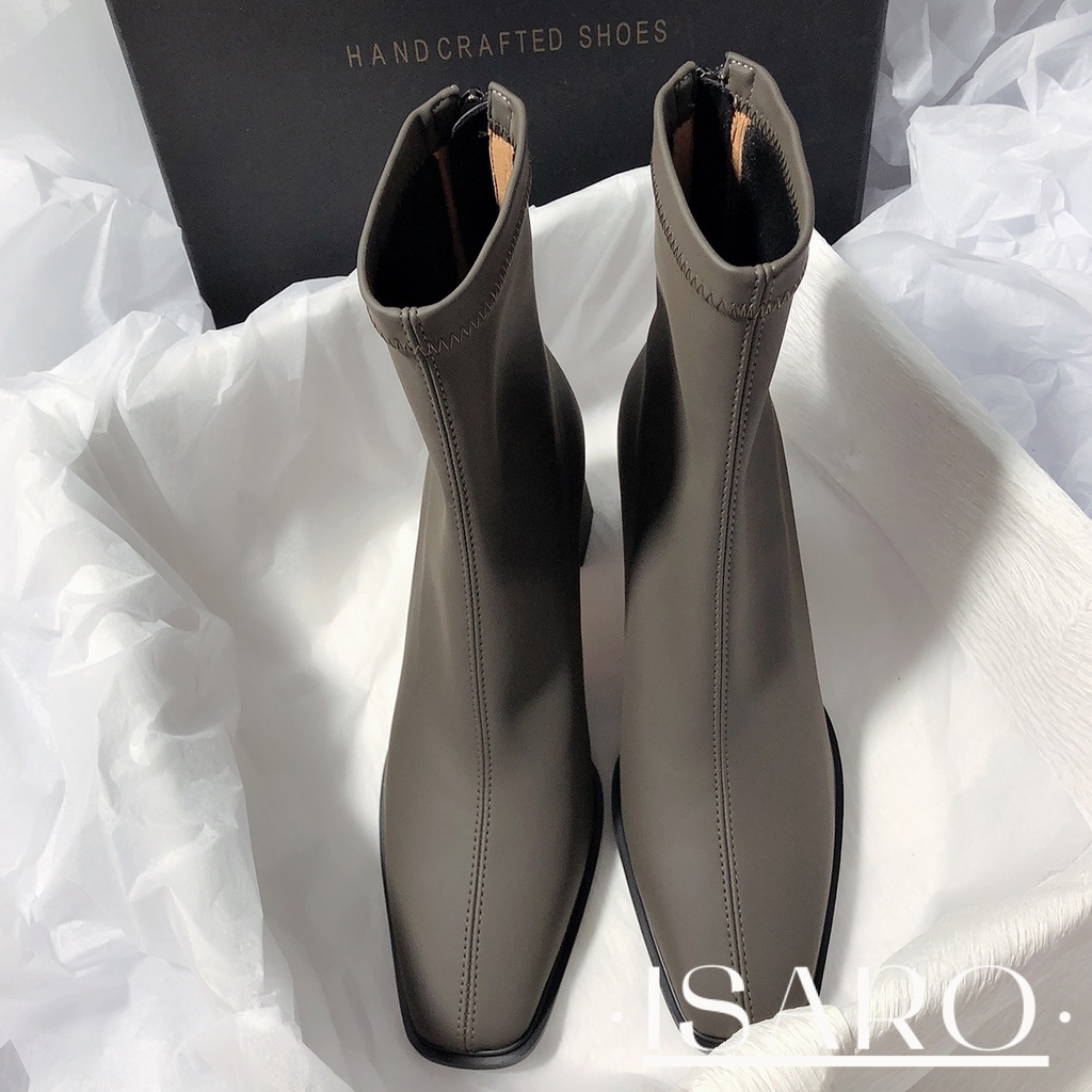 Giày bốt nữ EDWENEGAINE ISARO 36Z230960 phong cách đường phố Pháp thời trang 2023