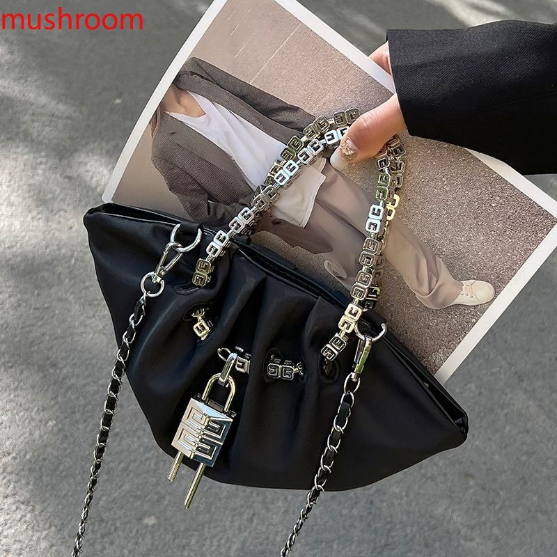 Niche Túi Xách nylon Đeo Chéo Xếp Ly Phong Cách Thời Trang Xuân Hè 2023 Mới Chất Lượng Cao