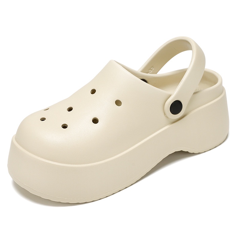 AYUER Xăng đan mary jane Đế Xốp Dày 6cm Chống Trượt